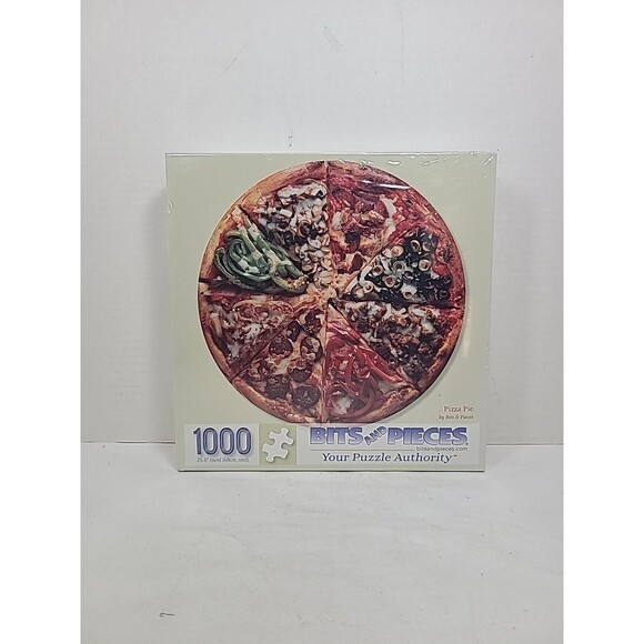 Bits and Pieces PIZZA PIE 1000 Piece Puzzle New - Picture 1 of 3